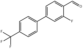 3-Fluoro-4'-(trifluoromethyl)biphenyl-4-carbaldehyde 结构式