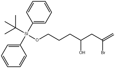 1-Hepten-4-ol, 2-bromo-7-[[(1,1-dimethylethyl)diphenylsilyl]oxy]- 结构式