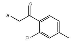 ETHANONE, 2-BROMO-1-(2-CHLORO-4-METHYLPHENYL)- 结构式