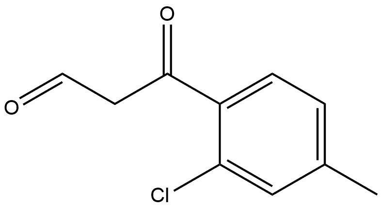 2-Chloro-4-methyl-β-oxobenzenepropanal 结构式