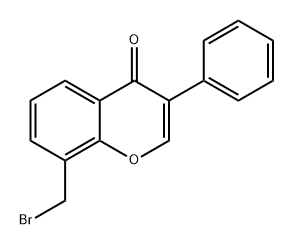 4H-1-Benzopyran-4-one, 8-(bromomethyl)-3-phenyl- 结构式