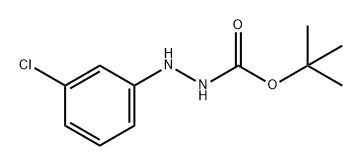 Hydrazinecarboxylic acid, 2-(3-chlorophenyl)-, 1,1-dimethylethyl ester 结构式