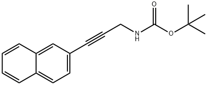 Carbamic acid, [3-(2-naphthalenyl)-2-propynyl]-, 1,1-dimethylethyl ester (9CI) 结构式