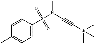 N,4-二甲基-N-((三甲基甲硅烷基)乙炔基)苯磺酰胺 结构式