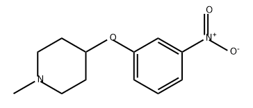 Piperidine, 1-methyl-4-(3-nitrophenoxy)- 结构式