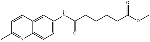 Methyl 6-((2-methylquinolin-6-yl)amino)-6-oxohexanoate 结构式