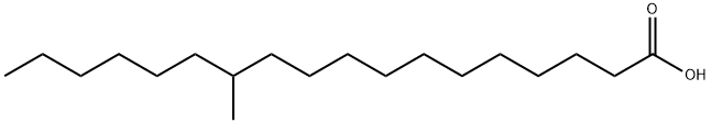 Octadecanoic acid, 12-methyl- 结构式