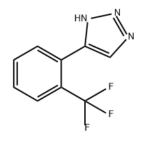 4-[2-(三氟甲基)苯基]-1H-1,2,3-三唑 结构式
