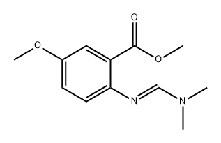 Benzoic acid, 2-[(E)-[(dimethylamino)methylene]amino]-5-methoxy-, methyl ester 结构式