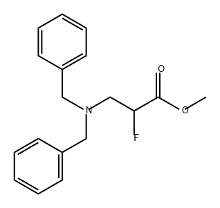 3-(二苄氨基)-2-氟丙酸甲酯 结构式