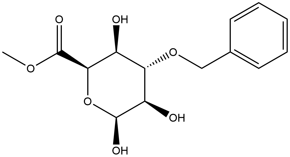 Methyl 3-O-benzyl-beta-L-idopyranuronate 结构式