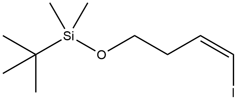 Silane, (1,1-dimethylethyl)[[(3Z)-4-iodo-3-buten-1-yl]oxy]dimethyl- 结构式