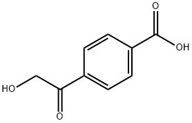 4-(2-Hydroxyacetyl)benzoic acid 结构式