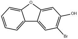 2-溴二苯并[B,D]呋喃-3-酚 结构式