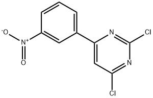 Pyrimidine, 2,4-dichloro-6-(3-nitrophenyl)- 结构式