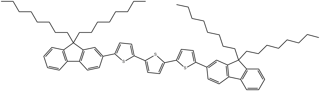 2,2':5',2''-Terthiophene, 5,5''-bis(9,9-dioctyl-9H-fluoren-2-yl)- 结构式