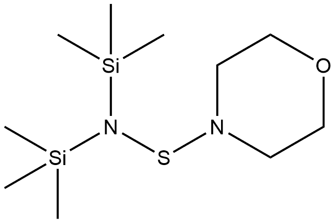 S-Morpholino-N,N-bis(trimethylsilyl)thiohydroxylamine 结构式