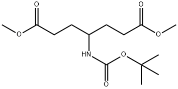 4-(BOC-氨基)庚二酸二甲酯 结构式