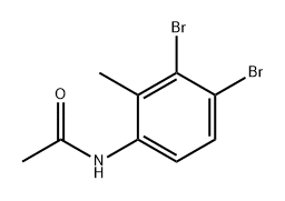 Acetamide, N-(3,4-dibromo-2-methylphenyl)- 结构式