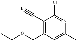 3-Pyridinecarbonitrile, 2-chloro-4-(ethoxymethyl)-6-methyl- 结构式