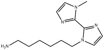 6-(1'-甲基-1H,1'H-[2,2'-联咪唑]-1-基)己-1-胺 结构式