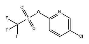 Methanesulfonic acid, 1,1,1-trifluoro-, 5-chloro-2-pyridinyl ester 结构式