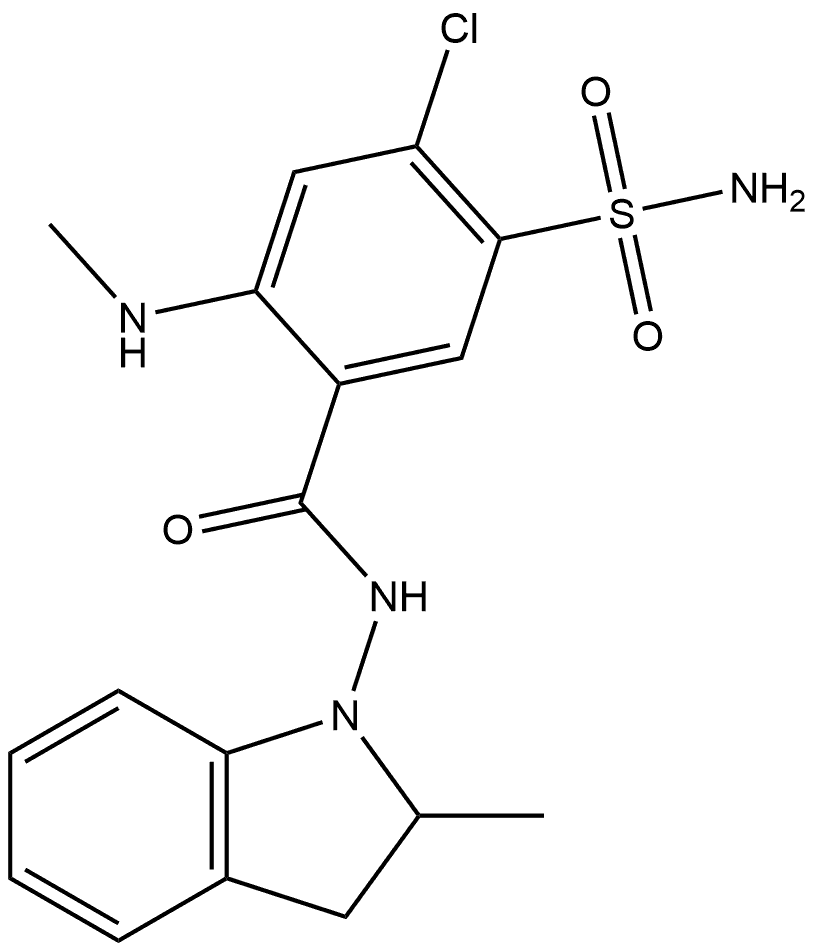 吲达帕胺杂质45 结构式