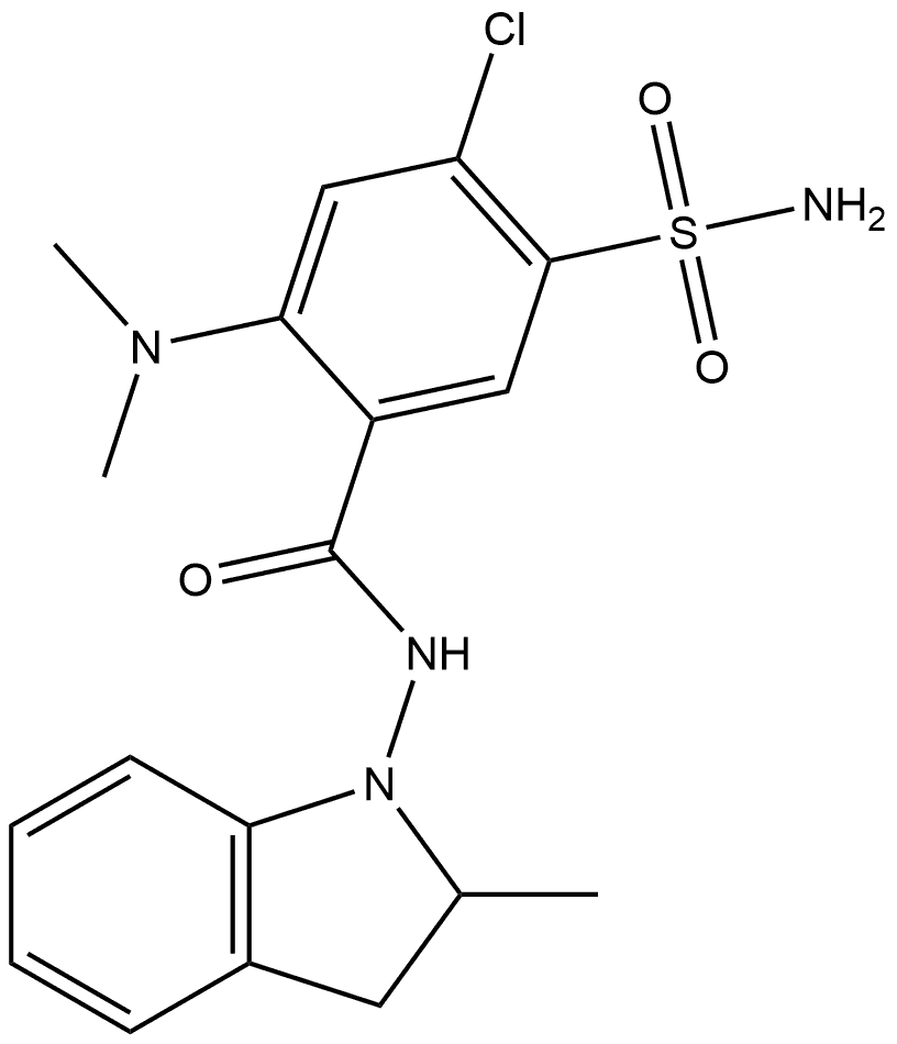 吲达帕胺杂质53 结构式