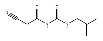 Acetamide, 2-cyano-N-[[(2-methyl-2-propen-1-yl)amino]carbonyl]- 结构式