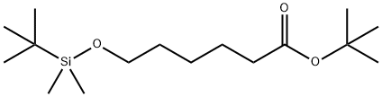 Hexanoic acid, 6-[[(1,1-dimethylethyl)dimethylsilyl]oxy]-, 1,1-dimethylethyl ester 结构式