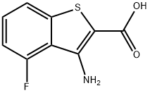 3-Amino-4-fluorobenzo[b]thiophene-2-carboxylic acid 结构式