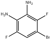 4-溴-3,6-二氟苯-1,2-二胺 结构式