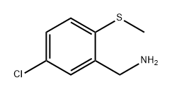 BENZENEMETHANAMINE, 5-CHLORO-2-(METHYLTHIO)- 结构式
