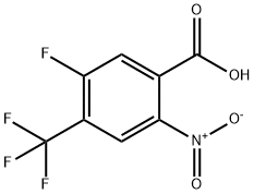 Benzoic acid, 5-fluoro-2-nitro-4-(trifluoromethyl)- 结构式