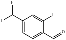 4-(二氟甲基)-2-氟苯甲醛 结构式