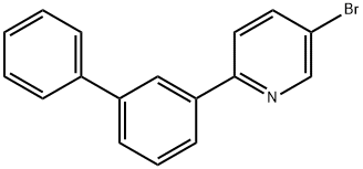 2-([1,1'-联苯]-3-基)-5-溴吡啶 结构式