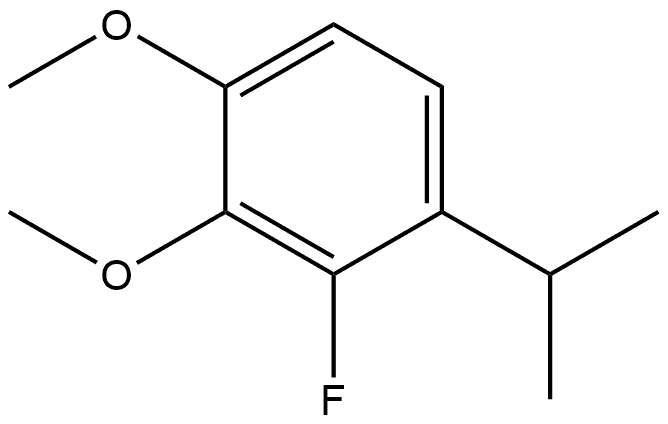 2-Fluoro-3,4-dimethoxy-1-(1-methylethyl)benzene 结构式