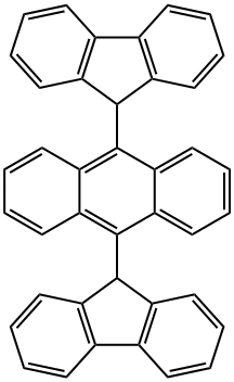 ANTHRACENE, 9,10-DI-9H-FLUOREN-9-YL- 结构式