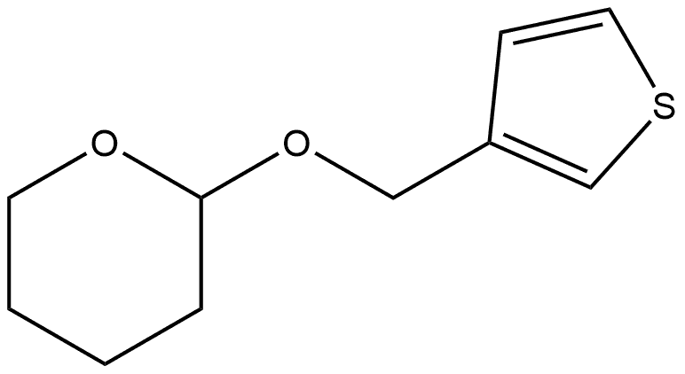 2H-Pyran, tetrahydro-2-(3-thienylmethoxy)- 结构式