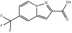 5-三氟甲基吡唑并[1,5-A]吡啶-2-羧酸 结构式