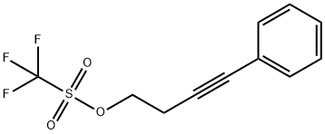 Methanesulfonic acid, 1,1,1-trifluoro-, 4-phenyl-3-butyn-1-yl ester 结构式