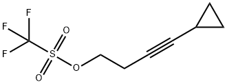 Methanesulfonic acid, 1,1,1-trifluoro-, 4-cyclopropyl-3-butyn-1-yl ester 结构式