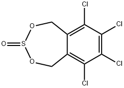 2,4,3-Benzodioxathiepin, 6,7,8,9-tetrachloro-1,5-dihydro-, 3-oxide 结构式