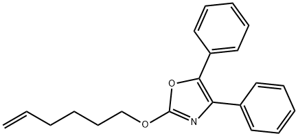 Oxazole, 2-(5-hexen-1-yloxy)-4,5-diphenyl- 结构式