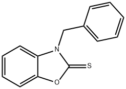 2(3H)-Benzoxazolethione, 3-(phenylmethyl)- 结构式