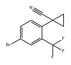 1-(4-溴-2-(三氟甲基)苯基)环丙烷-1-腈 结构式