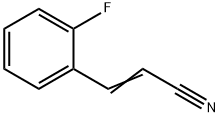 2-Propenenitrile, 3-(2-fluorophenyl)- 结构式