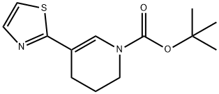 1,1-Dimethylethyl 3,4-dihydro-5-(2-thiazolyl)-1(2H)-pyridinecarboxylate 结构式