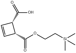 Cis-4-((2-(trimethylsilyl)ethoxy)carbonyl)cyclobut-2-enecarboxylic acid 结构式
