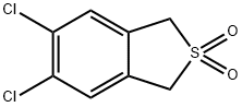 1,3-Dihydro-5,6-dichlorobenzo(c)thiophene-S,S-dioxide1,3-dihydro-5,6-dichlorobenzo(c)thiophene-S,S-dioxide 结构式